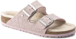 Birkenstock Arizona Wool Shearling -Fashion Shoes Store birkenstock womens arizona wool shearling rose natural 1021156 60824.1638398132