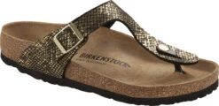 Birkenstock Women's Gizeh -Fashion Shoes Store birkenstock womens gizeh shiny python black microfiber 1018464 86935.1657894816