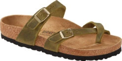 Birkenstock Women's Mayari -Fashion Shoes Store birkenstock womens mayari green olive oiled leather 1023209 37479.1657899294