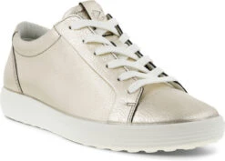ECCO Women's Soft 7 Sneaker -Fashion Shoes Store ecco womens soft 7 sneaker pure white gold 47030301688 16637.1732124647
