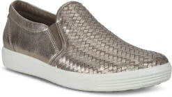 ECCO Women's Soft 7 Woven II Slip-On 11 ECCO Women's Soft 7 Woven II Slip-On -Fashion Shoes Store ecco womens soft 7 woven 2 slip on stone metallic 47011351147 37769.1702004511