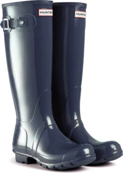 Hunter Women's Original Tall Gloss Rain Boot -Fashion Shoes Store hunter womens original tall gloss navy wft1000rgl nvy 99850.1536967724
