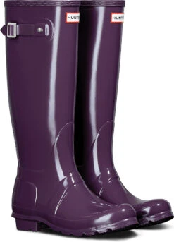 Hunter Women's Original Tall Gloss Rain Boot -Fashion Shoes Store hunter womens original tall gloss rain boot purple urchin wft1000rgl prc 01615.1536967724
