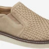 Johnston & Murphy McGuffey Woven Slip On -Fashion Shoes Store johnston murphy mens mcguffey woven slip on beige tumble nubuck 25 2536 09308.1585196474