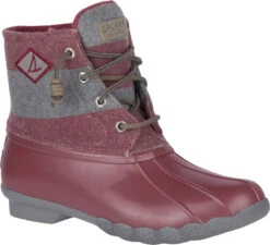 Sperry Women's Saltwater Varsity Stripe 9 Sperry Women's Saltwater Varsity Stripe -Fashion Shoes Store sperry womens salwater varsity stripe wine grey sts84374 36822.1570817515