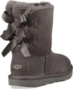 UGG Kids Bailey Bow II -Fashion Shoes Store ugg childrens bailey bow ii grey 1017394k grey 74637.1732651598