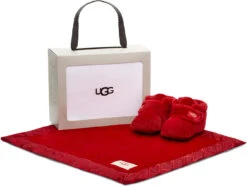 UGG Infants Bixbee And Lovey Blanket -Fashion Shoes Store ugg childrens infants bixbee lovey blanket samba red 1094823i sbr 88498.1661585966