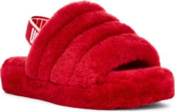 UGG Kids Fluff Yeah Slide -Fashion Shoes Store ugg kids fluff yeah slide ribbon red 1098494k rbrd 51555.1647038453