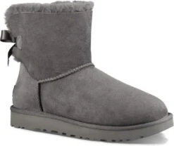 UGG Women's Mini Bailey Bow II 9 UGG Women's Mini Bailey Bow II -Fashion Shoes Store ugg women mini bailey bow ii grey 1016501 grey 15968.1727817807